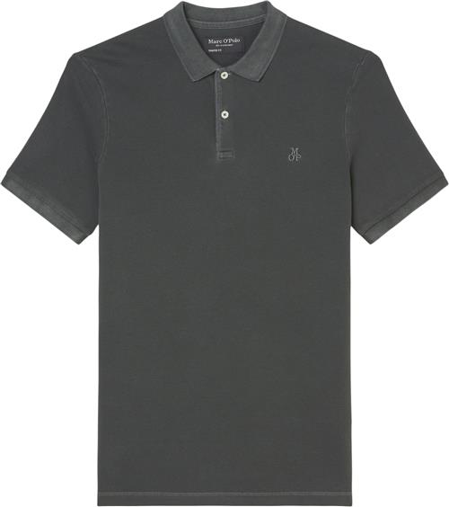 Marc O’Polo Polo, Short Sleeve, Button Placket, Mand Pirate Black Kortærmede Poloer Str S - hos Magasin