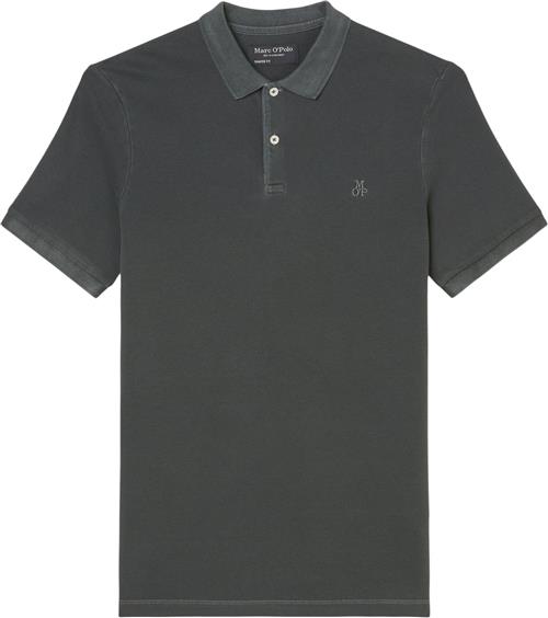 Marc O’Polo Polo, Short Sleeve, Button Placket, Mand Pirate Black Kortærmede Poloer Str XXXL - hos Magasin