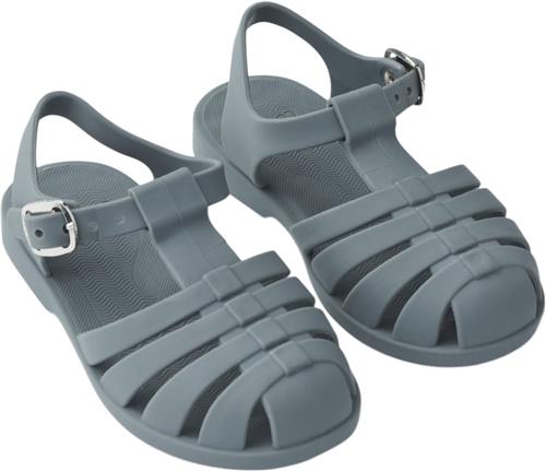 Se Liewood Bre Sandals Whale Blue Klipklapper & Badesko Str Size 24 - hos Magasin ved Magasin