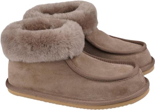 Lovelies Sande Shearling Boots Kvinde Walnut Hjemmesko Str 40 - Uld hos Magasin