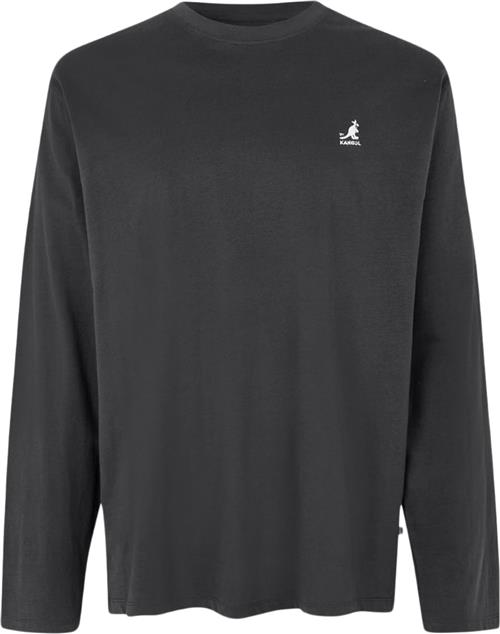 Se Kangol Harlem Longsleeve T-shirt Mand Faded Black Langærmede T-shirts Str XS - Bomuld hos Magasin ved Magasin