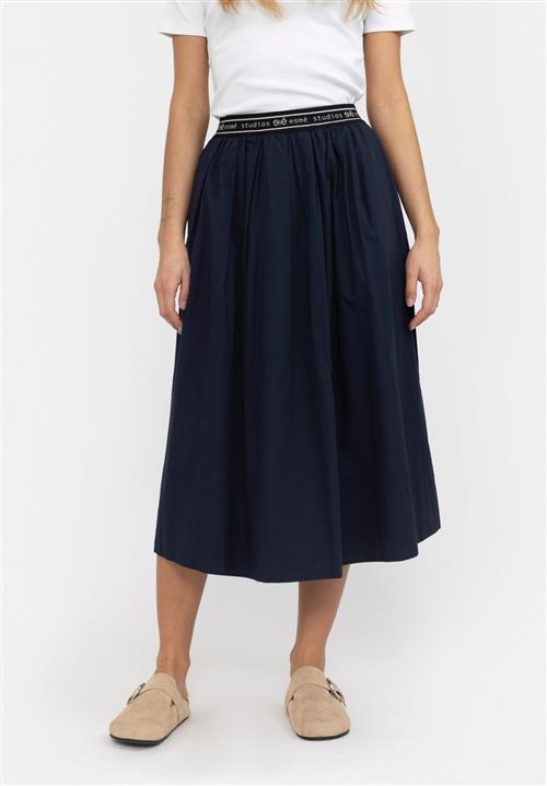 esmé studios Escalla Midi Skirt Kvinde Black Midi Nederdele Str XL - Bomuld hos Magasin