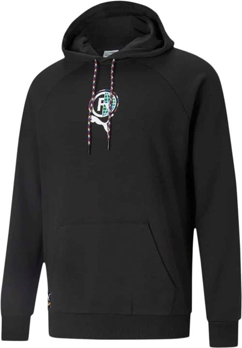 Puma International Graphic Hoodie Mand Puma Black Hoodies Str XL - Bomuld hos Magasin