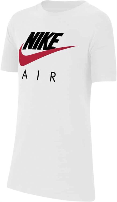 Nike AIR TEE BIG Kids Str 128-137 / S - White Kortærmede T-shirts hos Magasin