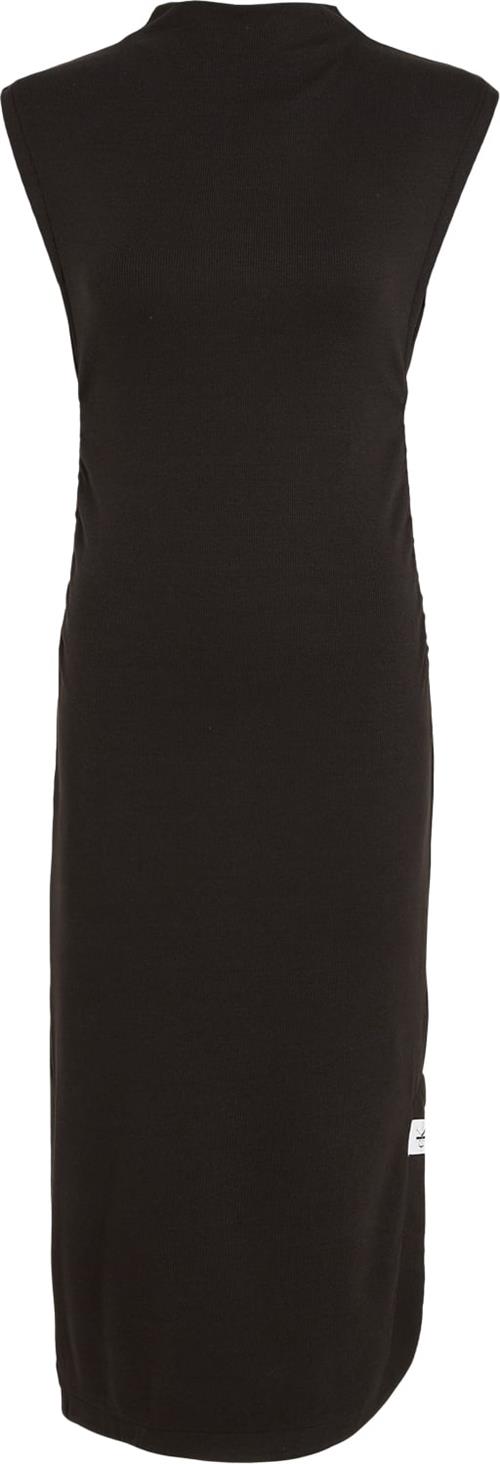 Calvin Klein Long Mock Neck Dress Kvinde Beh Maxi Kjoler Str S - Bomuld hos Magasin