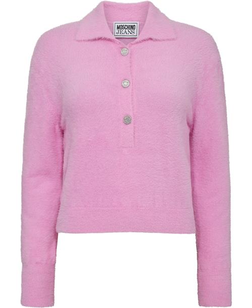 Se Mo5ch1no jeans Sweater Kvinde Violet 239 Cardigans Str L - hos Magasin ved Magasin