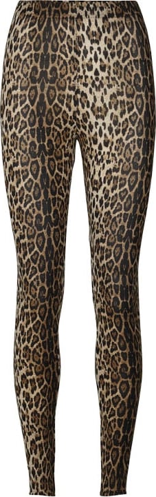 Lollys Laundry Dolly Leggings Kvinde Leopard Print Leggings Str XS - Polyester hos Magasin