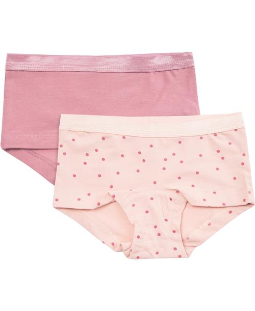 BAKITO by Magasin Du Nord Collection BAKITO by Magasin Girls Hipsters 2pack Str 2 Rose Dot / Mesa Rose Underbukser Bomuld