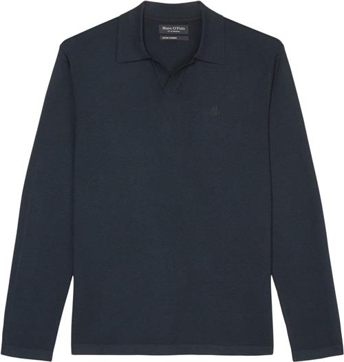 Marc O’Polo Polo Pullover Longsleeve Mand Dark Navy Langærmede Poloer Str XL - hos Magasin