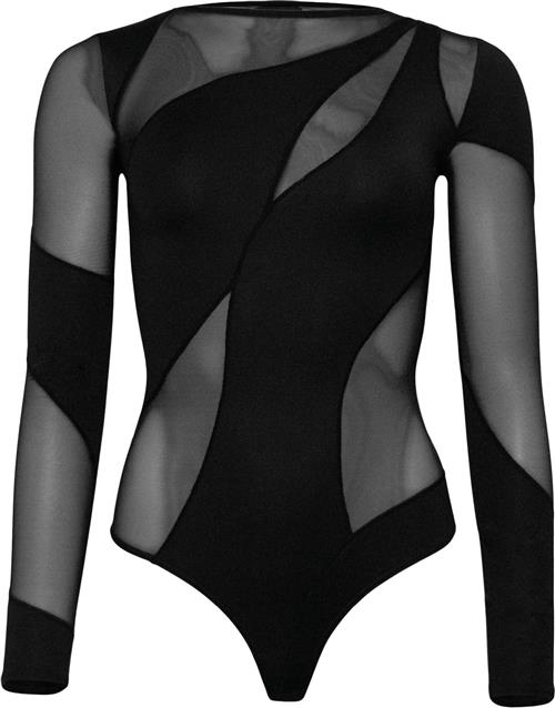 OW Collection Spiral Bodysuit Bodystockings Str L - Polyester hos Magasin