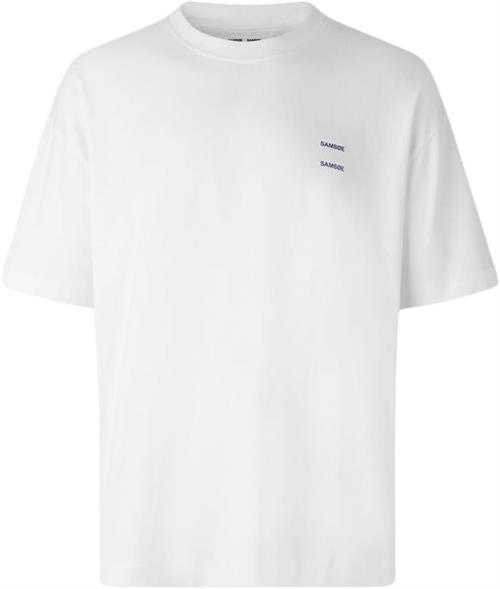 Se Samsøe Samsøe Joel Tshirt 11415 Mand White Kortærmede T-shirts Str XL - Bomuld hos Magasin ved Magasin