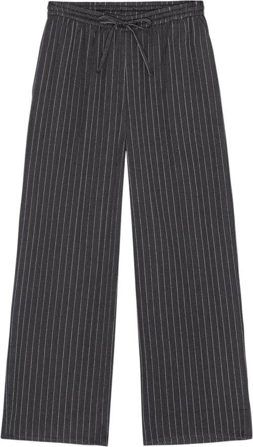 Se Moshi Moshi Mind Slow Pants Stripe Kvinde Moonless / Taupe Bukser Str S - hos Magasin ved Magasin