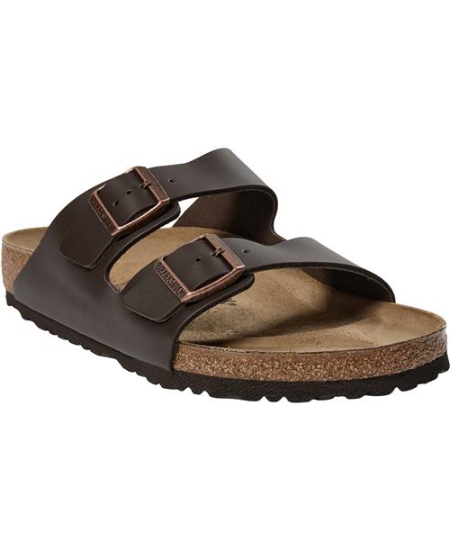 Birkenstock Arizona NL Dark Brown Kvinde Dark Brown Flade Sandaler Str 42 - hos Magasin