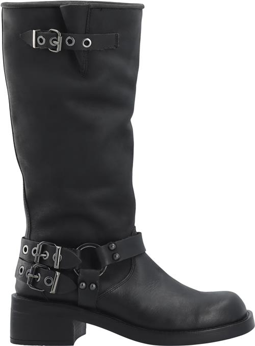 Bianco Biaharper Bikerboot Pull Up Leather Kvinde Black Cowboy & Biker Str 37 - hos Magasin