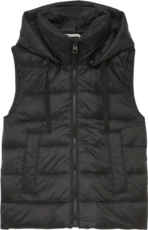 Marc O’Polo Bnos Recycled no Down, Vest, Detach Kvinde Black Veste Str 38 - hos Magasin