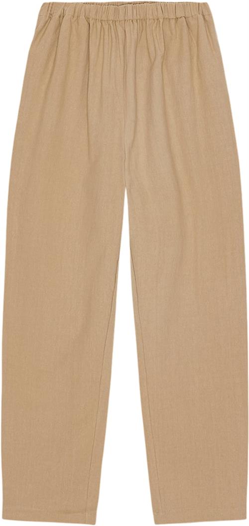 Se Moshi Moshi Mind Lower Pants Crepe Kvinde Warm Sand Bukser Med Brede Ben Str S - hos Magasin ved Magasin