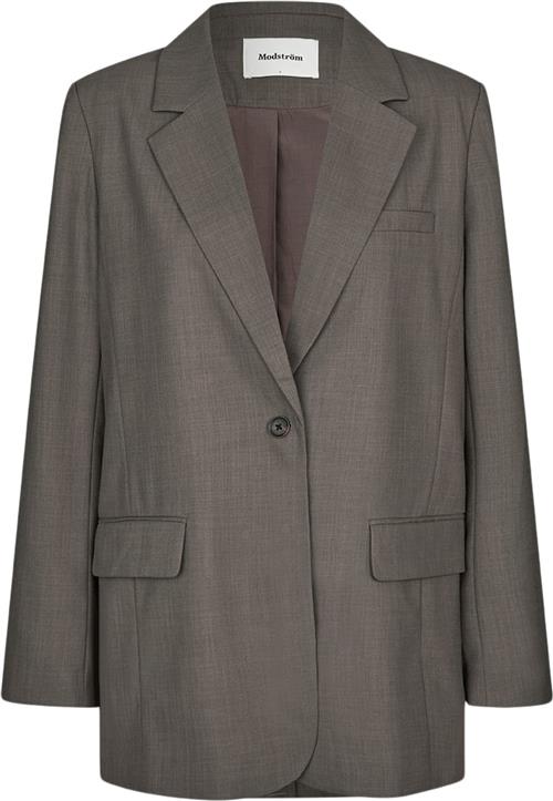 Modström Galemd 2 Blazer Kvinde Warm Gray Blazere Str XL - hos Magasin