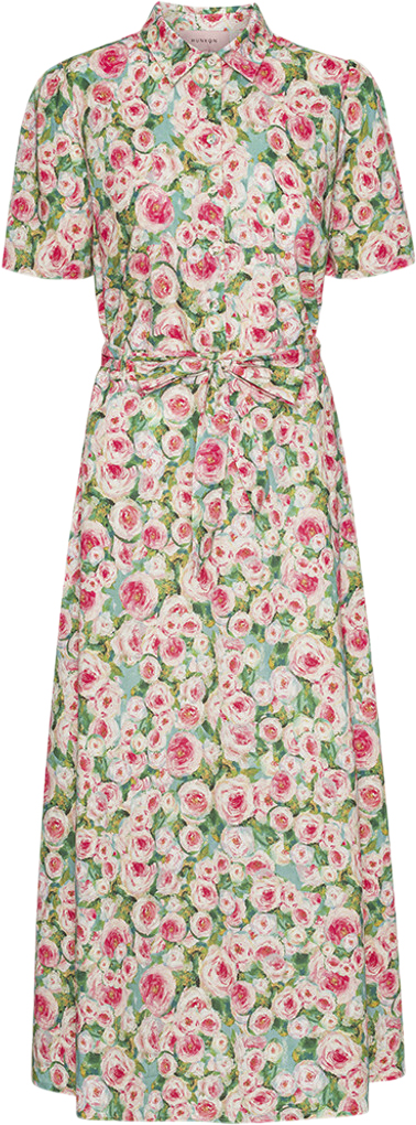 HUNKØN Laura Dress Kvinde Floral Maxi Kjoler Str S - hos Magasin