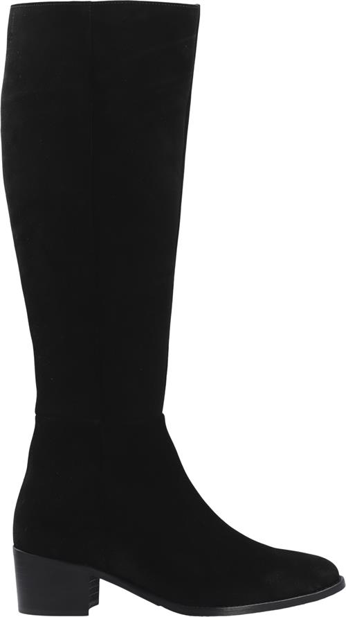 Bianco Biacarol Knee High Boot Suede Kvinde Black Langskaftede Støvler Str 36 - hos Magasin