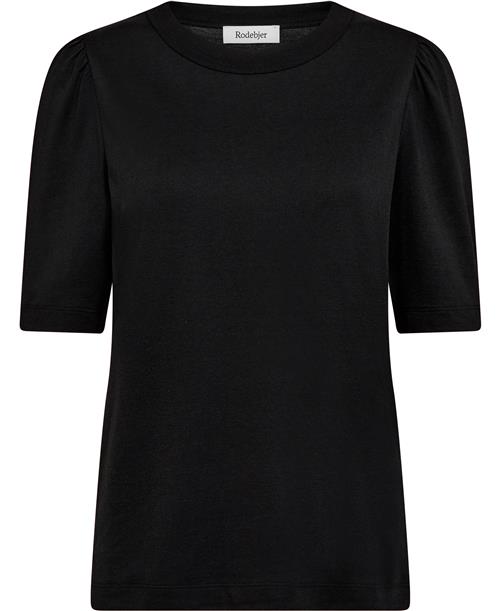 Rodebjer Rodebjer Dory Kvinde Black Kortærmede T-shirts Str M - hos Magasin