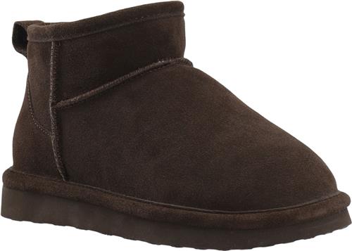 Bianco Biasnow Ankle Boot Suede Kvinde Dark Brown Vinterstøvler Str 41 - hos Magasin