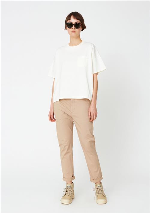 Hope News Edit Trouser Kvinde Khaki Beige Bukser Med Lige Ben Str 40 - hos Magasin