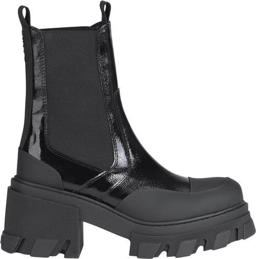 Ganni S1897 Mid Chelsea Støvle med hæl Kvinde Black Chelsea Boots Str 35 - hos Magasin