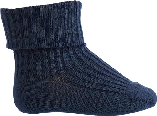 mp Denmark Anklesock 2/2 pad Baby Str 15/16 - Indi Blue Strømper Bomuld hos Magasin