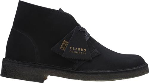 Se Clarks Originals Desert Boot. Black Sde, D, 4 Kvinde Black Suede Snøresko Str 40 - hos Magasin ved Magasin