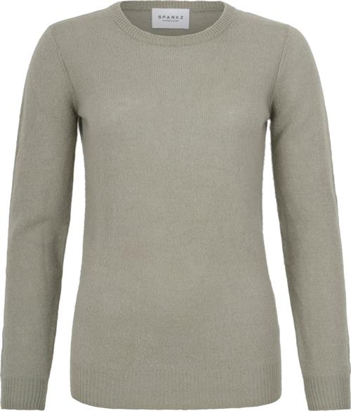 SPARKZ Copenhagen Pure Cashmere Oneck Pullover Kvinde Dry Cactus Sweaters Str L Cashmere - hos Magasin