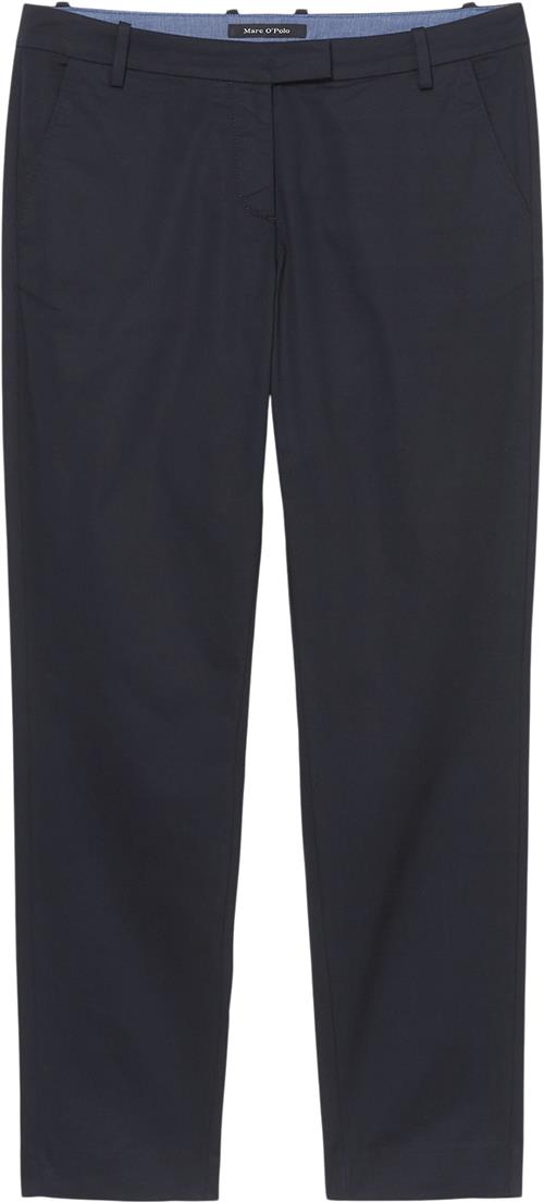 Marc O’Polo Pants, Regular Rise, Slim but Comfy Kvinde Thunder Blue Bukser Med Smalle Ben Str 44 - hos Magasin