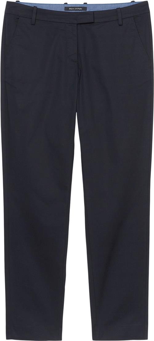 Marc O’Polo Pants, Regular Rise, Slim but Comfy Kvinde Thunder Blue Bukser Med Smalle Ben Str 38 - hos Magasin