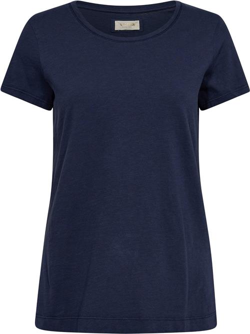 Mos Mosh Arden Organic OSS Tee Kvinde Navy Kortærmede T-shirts Str L - Bomuld hos Magasin