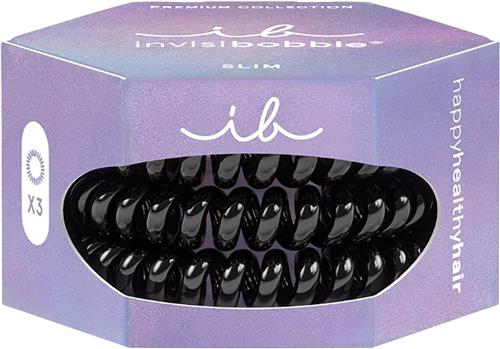 Invisiboble Slim Premium True Black Hair Scrunchies - Hårelastikker hos Magasin