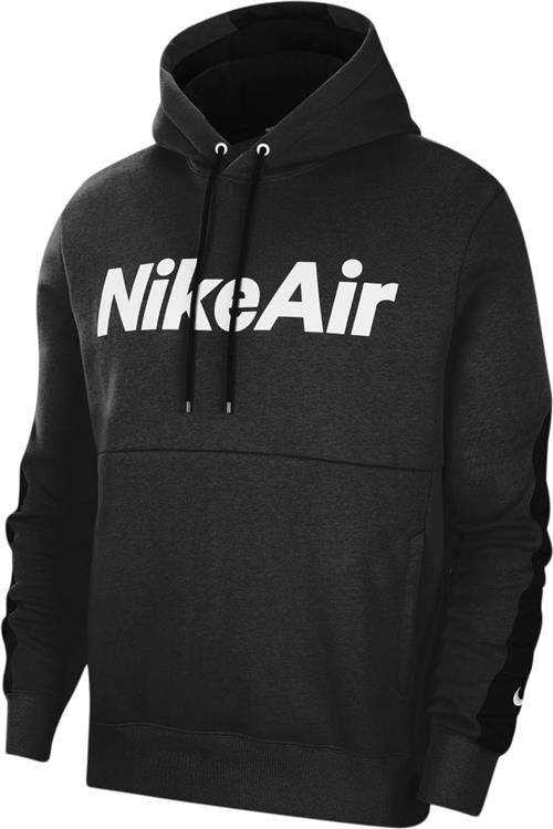 Nike air Fleece Hoodie Mand Black Hoodies Str M - Bomuld hos Magasin