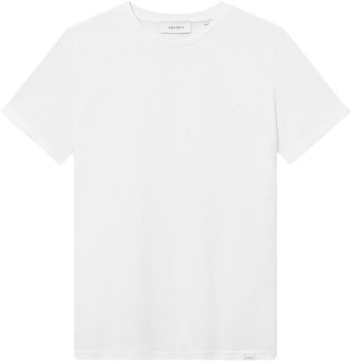 Les Deux Nørregaard Tshirt Tonal Mand Hvid Kortærmede T-shirts Slim Fit Str XS - Bomuld hos Magasin