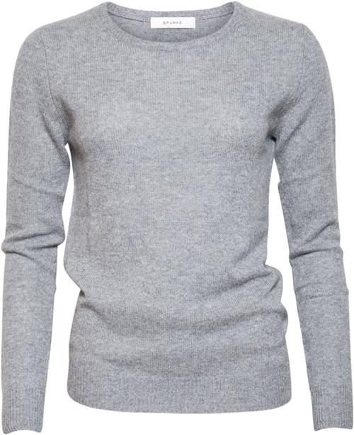 SPARKZ Copenhagen Pure Cashmere Oneck Pullover Kvinde Dark Grey Melange Sweaters Str S Cashmere - hos Magasin