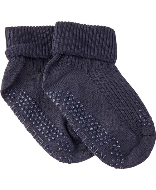 Se Melton ABS Bamboo/wool Sock Let's G Str 23-26 - Marine Strømper Uld hos Magasin ved Magasin