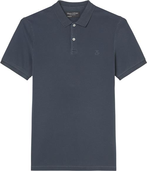 Marc O’Polo Polo, Short Sleeve, Button Placket, Mand Total Eclipse Kortærmede Poloer Str L - hos Magasin