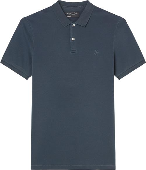 Marc O’Polo Polo, Short Sleeve, Button Placket, Mand Total Eclipse Kortærmede Poloer Str M - hos Magasin