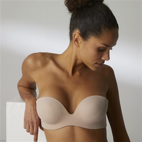 Simone Pérèle Essentiel 13V Multiposition Strapless Plunge With Removable Cookies Stropløse Bh'er Str F 75 - hos Magasin