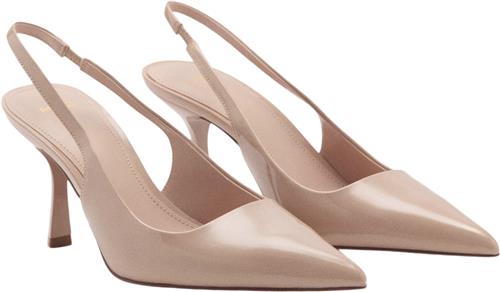 MANGO Pointed toe Heel Shoes Kvinde Lt-pastel Pink Slingbacks Str 40 - Læder hos Magasin