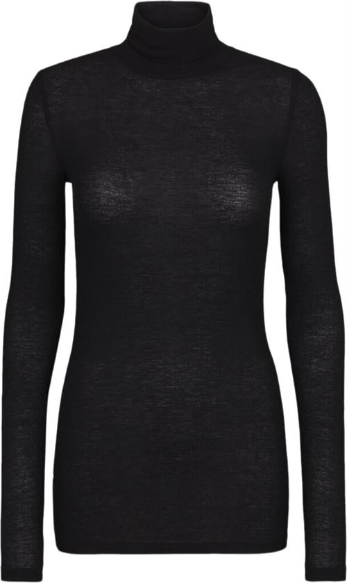 Se Bruuns Bazaar Angelabb Roll Neck Kvinde Black Rullekraver Slim Fit Str XS - Uld hos Magasin ved Magasin