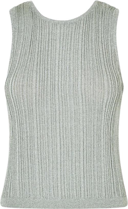 Modström Kristenmd top Kvinde Silver Grey Tanktoppe Str S - hos Magasin