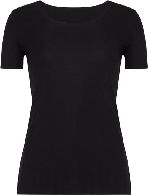 Wolford Aurora Pure Shirt Kvinde Sort Kortærmede T-shirts Str S - hos Magasin