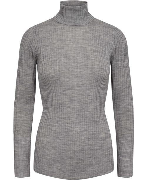 Se Bitte Kai Rand NEW Wool Kvinde Grey Melange Rullekraver Str XXL - hos Magasin ved Magasin