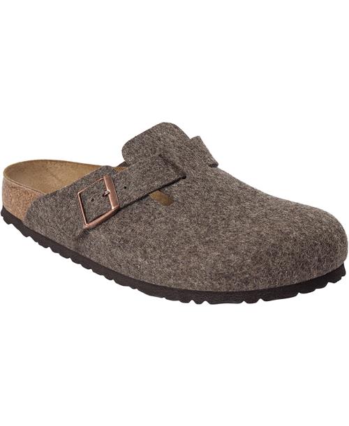 Se Birkenstock Boston FE Cacao Mand Braun Sandaler Str 46 - hos Magasin ved Magasin