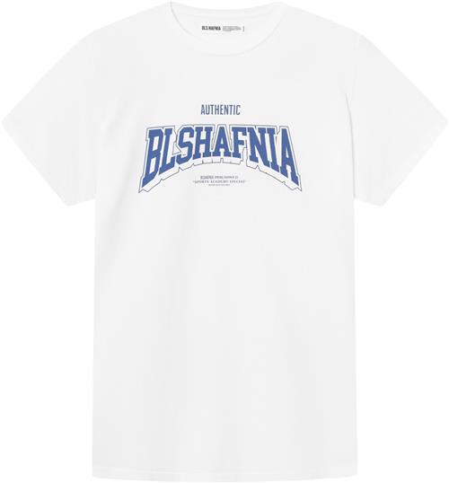 BLS Hafnia College 2 Tshirt Mand White Kortærmede T-shirts Regular Fit Str S - hos Magasin