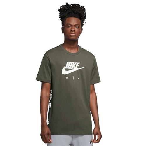 Se Nike air Tshirt Mand Beige Kortærmede T-shirts Str M - Bomuld hos Magasin ved Magasin