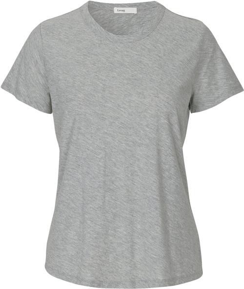 Levete room ANY 1 Kvinde Light Grey Melange Kortærmede T-shirts Str L - Bomuld hos Magasin